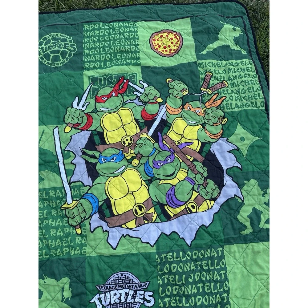 Nickelodeon Teenage Mutant Ninja Turtles TMNT Quilted Bedspread (48